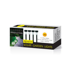4-Piece Solar Powered Garden Lights Set