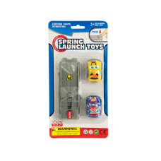 Press & Go Spring Launch Toy Cars Set
