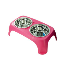 Elevated Double Bowl Pet Feeder