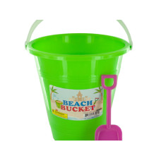 Beach Bucket with Attached Shovel