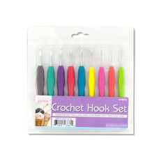 Crochet Hook Set with Colored Handles
