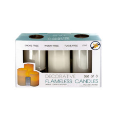 Flameless Vanilla Candles with Remote Control