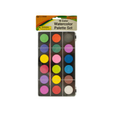 Watercolor Paint Palette Set with Brush