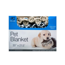 Fleece Paw Print Pet Blanket Countertop Display