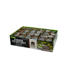 Crackle Glass Garden Solar Light Countertop Display