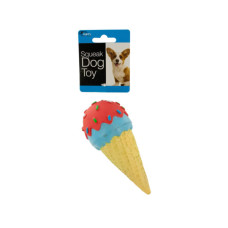 Ice Cream Cone Squeak Dog Toy