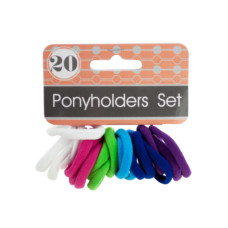 Colored Clasp Free Ponyholders Set