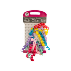 Ribbon Streamer Bobble Hair Clips Set