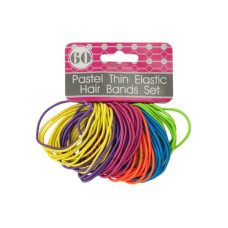 Pastel Thin Elastic Hair Bands Set