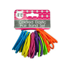 Colored Elastic Hair Bands Set