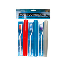 6 Piece Travel Toothbrush Set with Cases