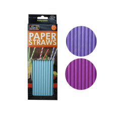 25 Pack Paper Drinking Straws