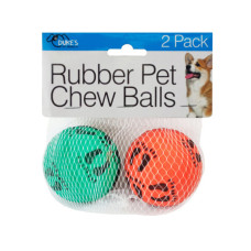 2 Pack Rubber Pet Chew Balls