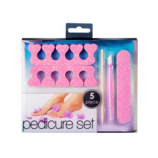 5 Piece Glitter-on Pedicure Set