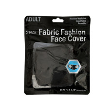 2 Pc Black Washable Mask
