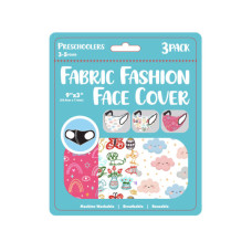 Girls 3 Pack Preschooler 9" x 3.5" Washable Face Mask