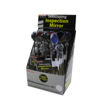 Telescoping Mini Inspection Mirror w/Pen Clip in Countertop Display