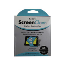 ScreenCleen 30 Pack 75% Alcohol Screen Cleaning Wipes