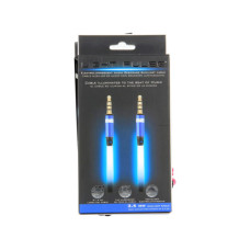 Blue Electroluminescent AUX Cable