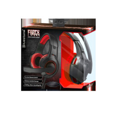 Force Stereo Gaming Headphones with Microphone in Black and Red