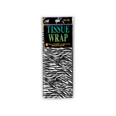 4 Sheet Zebra Print Gift Tissue Wrap 20" x 20"