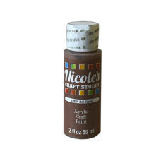 Nicoles 2oz Acrylic Craft Paint in Hot Cocoa