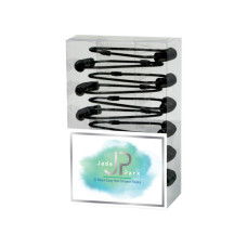 Jade Park 12 Pack Decorative Black Shower Curtain Hooks