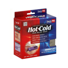 ThermiPAQ 6" x 12" Therapeutic Clay Based Hot Cold Pain Relief Wrap with Velcro Pouch