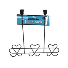 Iron Heart-Shaped Over The Door Hook