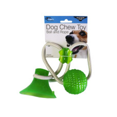 Suction Cup Dog Chew with Ball and Rope