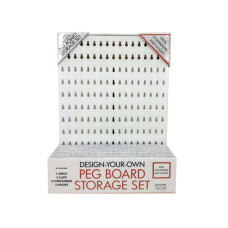 Design-Your-Own Peg Board Storage Set with Containers and Hooks