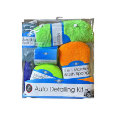 9 Piece Microfiber Car Cleaning Kit
