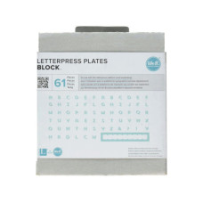 WE-R 61 Piece Block Themed Letterpress Plates