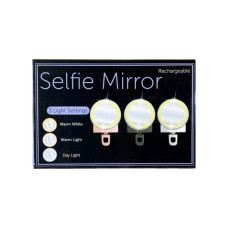Phone Ring Light with Mirror in 3 Assorted Colors