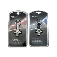itech361 3 in 1 keychain synch and charge cable with micro u