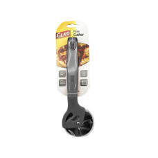 glad crystal pizza cutter in gray