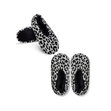 Isaac Mizrahi Leopard Sherpa Lined Slippers Size Medium