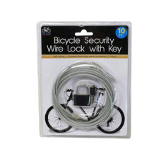 Bicycle Security Wire Lock with Key