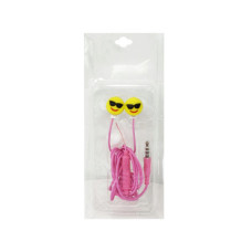Emoji Sunglasses Earbuds in Pink & Yellow