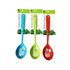 Assorted Color Melamine Slotted Serving Spoon
