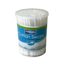 Protouch 100 Pack Cotton Swabs in Round Canister