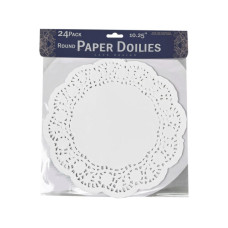 24 Piece Round Paper Doilies