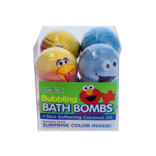 Sesame Street Bubbling Bath Bombs in PDQ Display