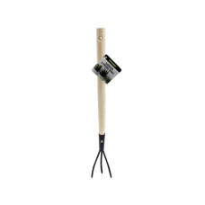 18.5" 3-Prong Garde Rake with Wooden Handle
