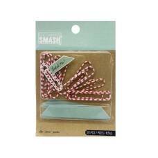 20 Piece Red & White Paper Clip Set