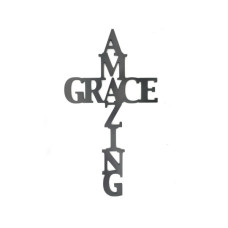 Amazing Grace Wood Cross Decor