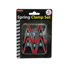 6 Pack Spring Clamps with Soft Grip and Tip