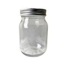 16 Ounce Glass Container w/Lid