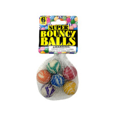 6 Pack Swirly Super Bounce Ball Set