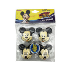 Disney Mickey Mouse 4 Pack Squish Keychain